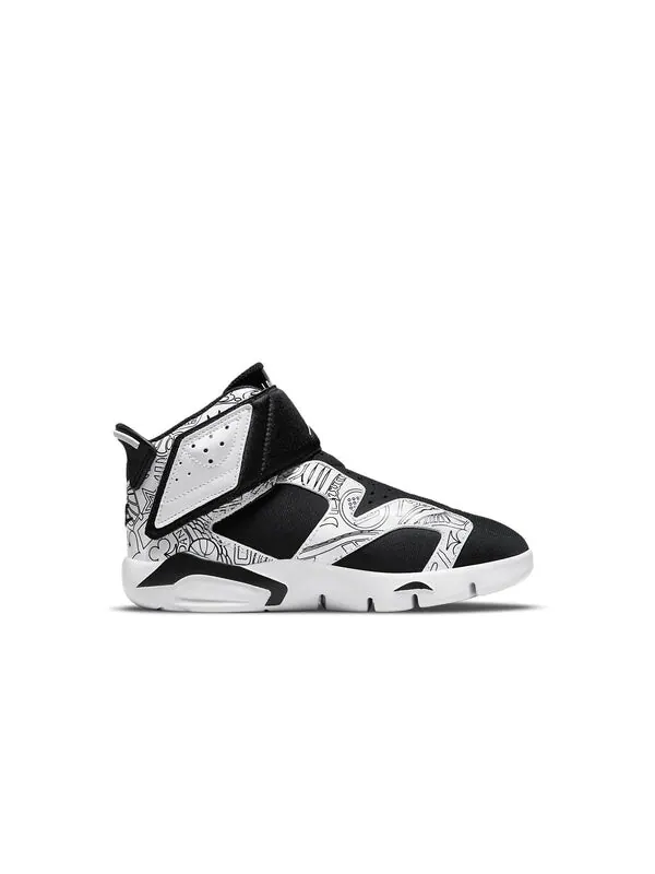Кроссовки 6 ретро little flex se Air Jordan — изображение 2 из 4, черный/белый