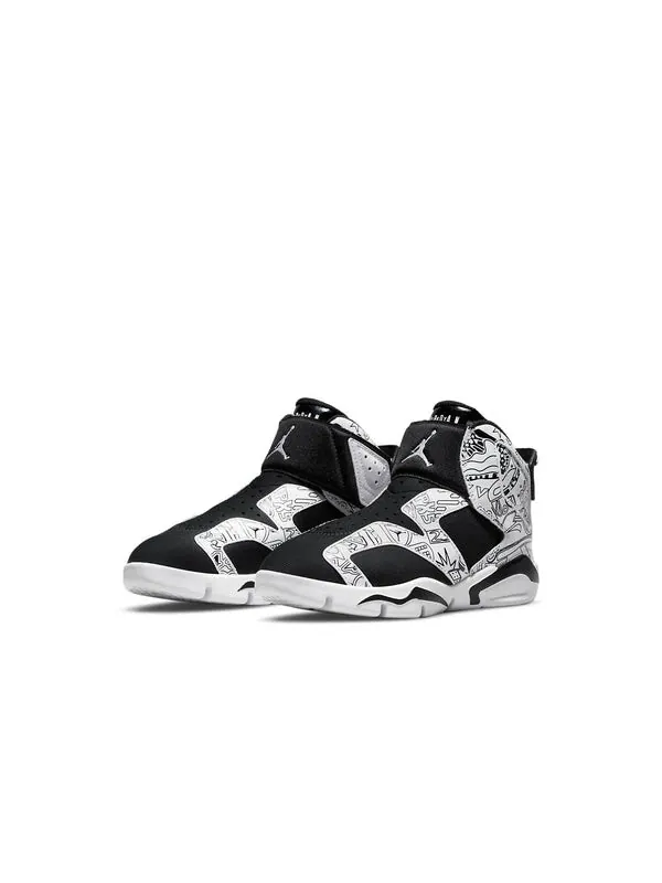 Кроссовки 6 ретро little flex se Air Jordan — изображение 3 из 4, черный/белый