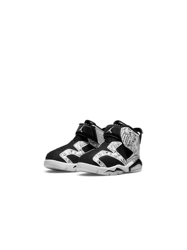 Кроссовки 6 ретро little flex se Air Jordan — изображение 3 из 4, черный/белый
