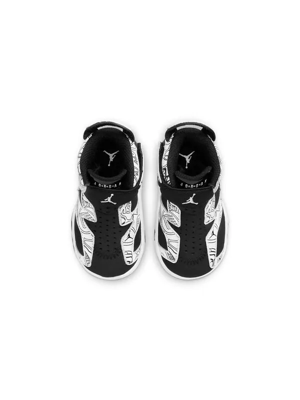 Кроссовки 6 ретро little flex se Air Jordan — изображение 4 из 4, черный/белый