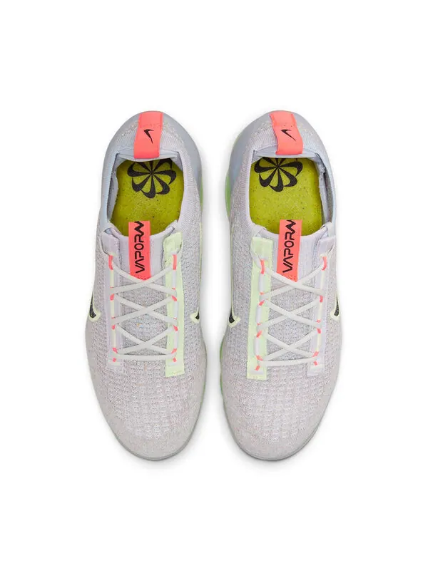 Кроссовки air vapormax 2021 flyknit Nike — изображение 4 из 4, серый/оранжевый/зеленый