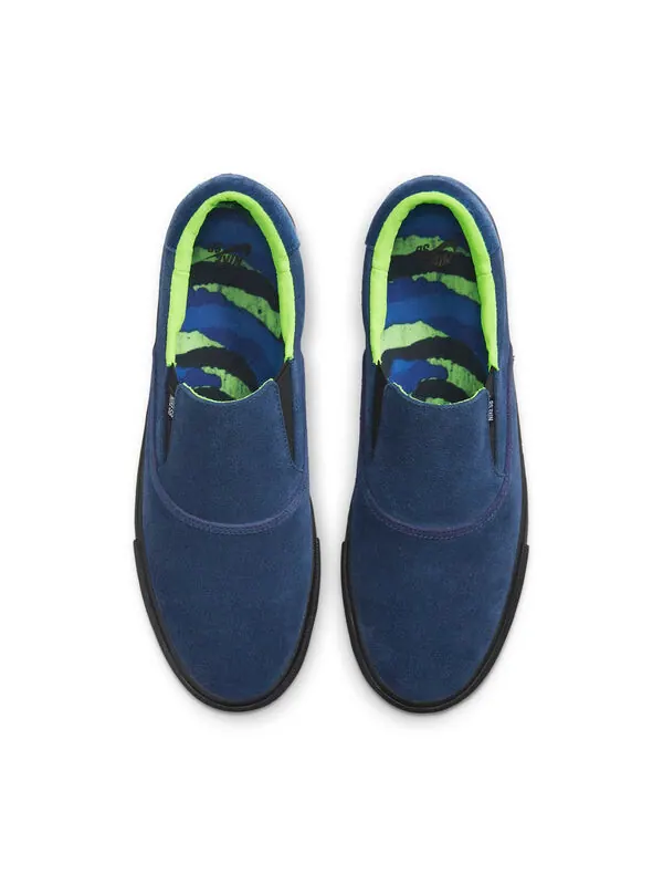 Кроссовки leo baker x zoom verona slip sb Nike — изображение 4 из 4, синий/зеленый
