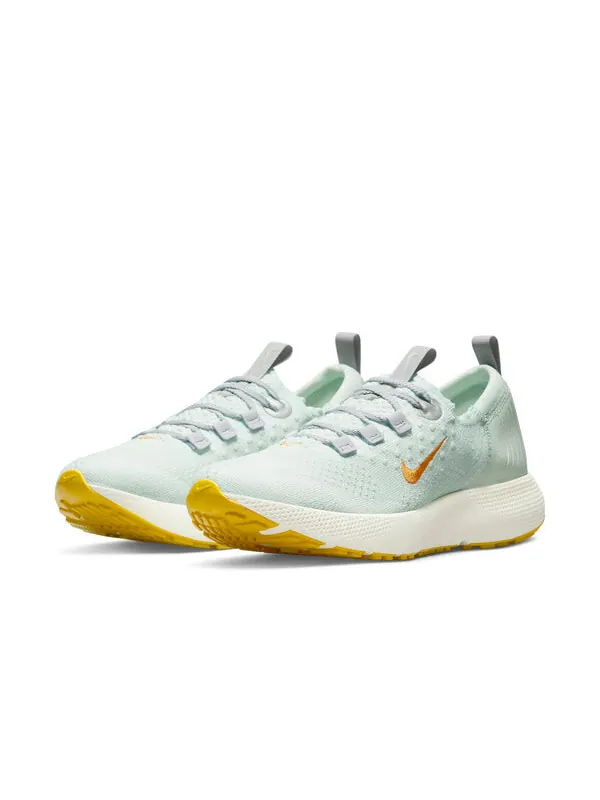 Кроссовки React Escape Run Flyknit Nike — изображение 3 из 4, зеленый/оранжевый