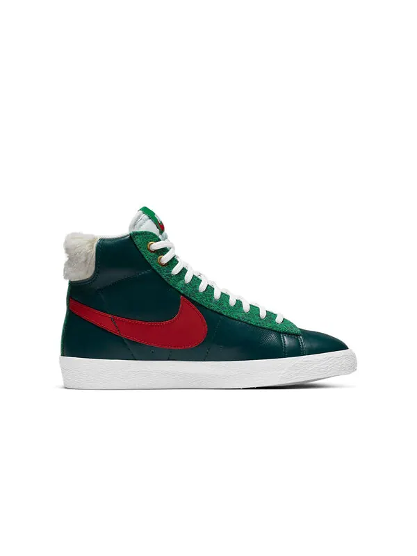 Кроссовки blazer mid '77 vintage 'christmas sweater' Nike — изображение 2 из 4, черный/зеленый/красный