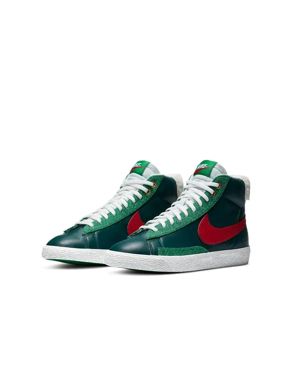 Кроссовки blazer mid '77 vintage 'christmas sweater' Nike — изображение 3 из 4, черный/зеленый/красный