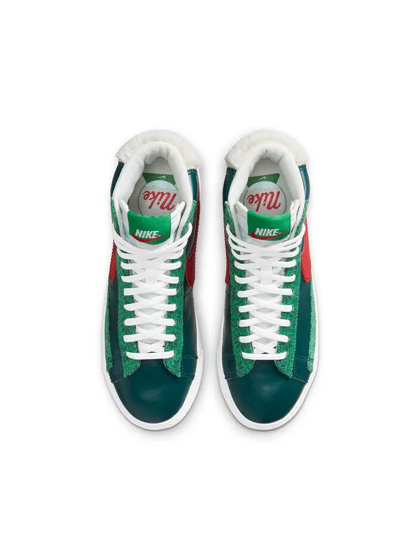 Кроссовки blazer mid '77 vintage 'christmas sweater' Nike — изображение 4 из 4, черный/зеленый/красный