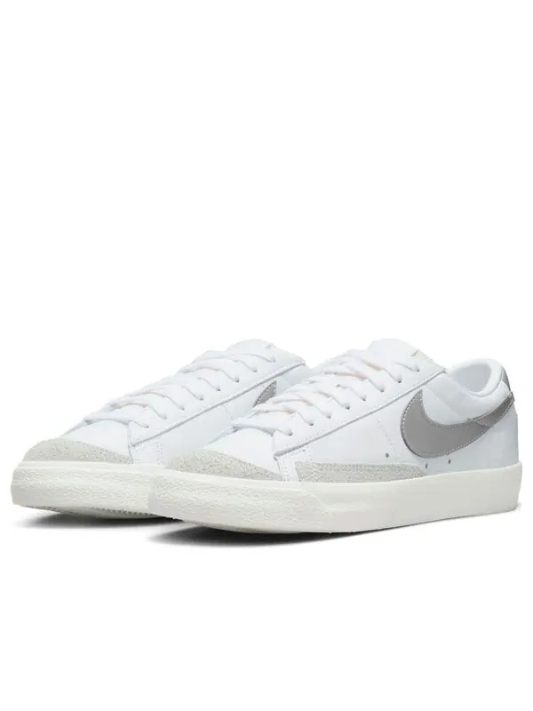 Кроссовки blazer low '77 'white metallic silver' Nike — изображение 3 из 4, белый/белый