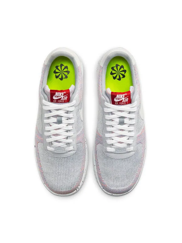 Кроссовки air force 1 crater flyknit Nike — изображение 4 из 4, серый/белый