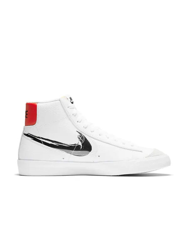 Кроссовки blazer mid '77 vintage 'brushstroke' Nike — изображение 2 из 4, белый