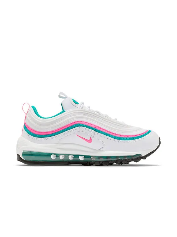 Кроссовки air max 97 Nike — изображение 2 из 4, белый/розовый/зеленый