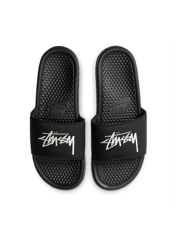 Тапочки x stussy benassi Nike — изображение 4 из 4, черный