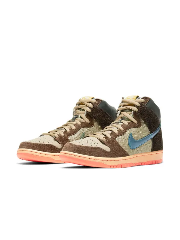 Кроссовки x concept sb dunk high pro скейтборд Nike — изображение 3 из 4, коричневый/зеленый