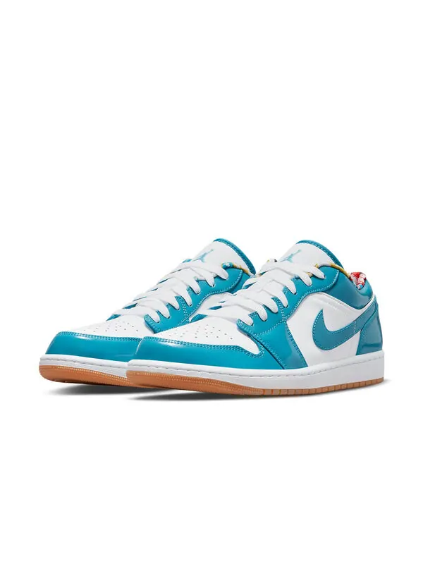 Кроссовки 1 low 'barcelona' Air Jordan — изображение 3 из 4, белый