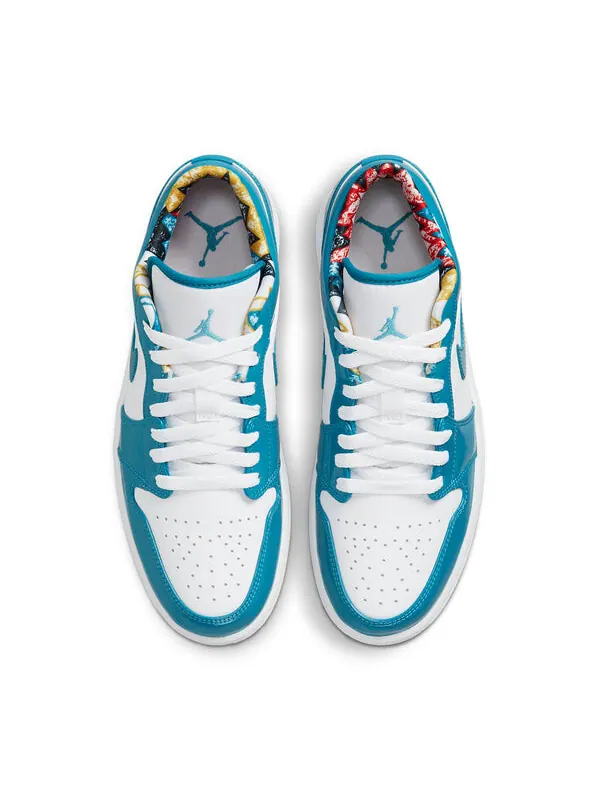 Кроссовки 1 low 'barcelona' Air Jordan — изображение 4 из 4, белый
