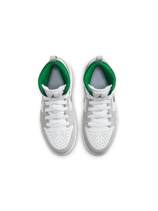 Кроссовки 1 средний размер Air Jordan — изображение 4 из 4, белый/зеленый