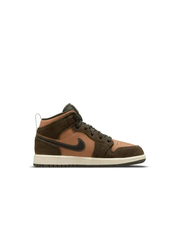 Кроссовки 1 средний размер Air Jordan — изображение 2 из 4, коричневый