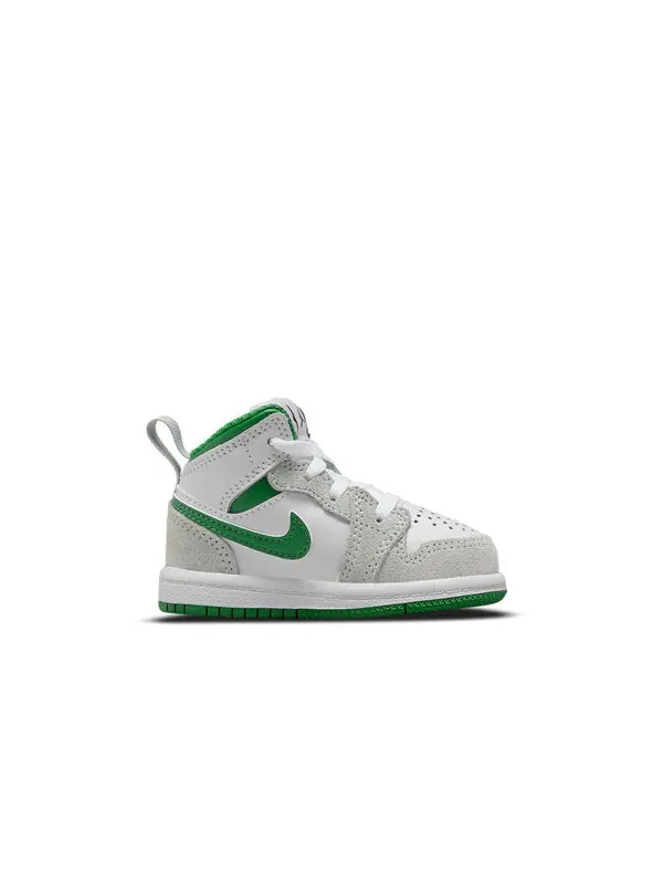 Кроссовки 1 средний размер Air Jordan — изображение 2 из 4, белый/зеленый
