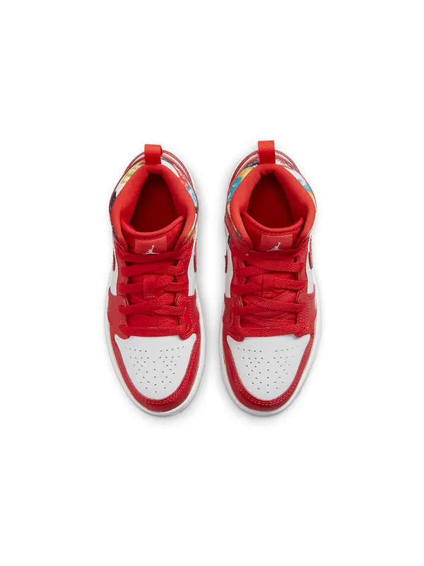 Кроссовки 1 средний размер Air Jordan — изображение 4 из 4, красный/белый