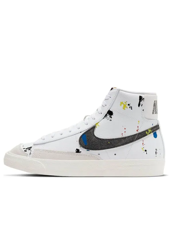 Кроссовки blazer mid '77 'paint splatter' Nike — изображение 1 из 4, белый/черный