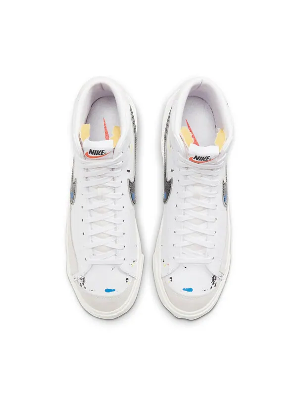 Кроссовки blazer mid '77 'paint splatter' Nike — изображение 4 из 4, белый/черный