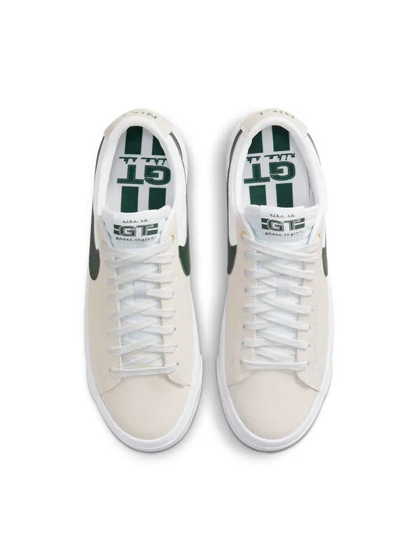 Кроссовки zoom blazer low pro gt sb Nike — изображение 4 из 4, белый/кремовый/зеленый
