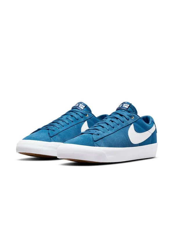 Кроссовки zoom blazer low pro gt sb Nike — изображение 3 из 4, синий/белый