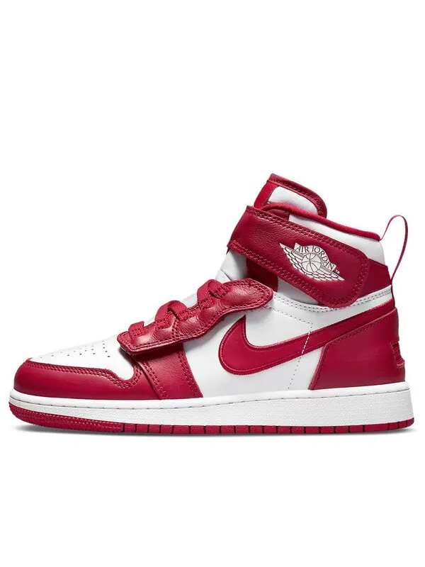Кроссовки 1 высокие flyease Air Jordan — изображение 1 из 4, белый/красный