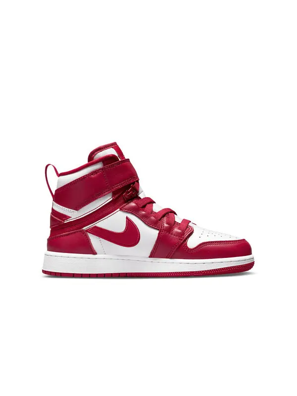 Кроссовки 1 высокие flyease Air Jordan — изображение 2 из 4, белый/красный