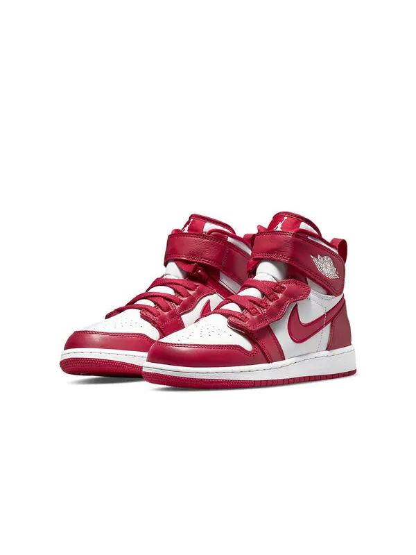 Кроссовки 1 высокие flyease Air Jordan — изображение 3 из 4, белый/красный