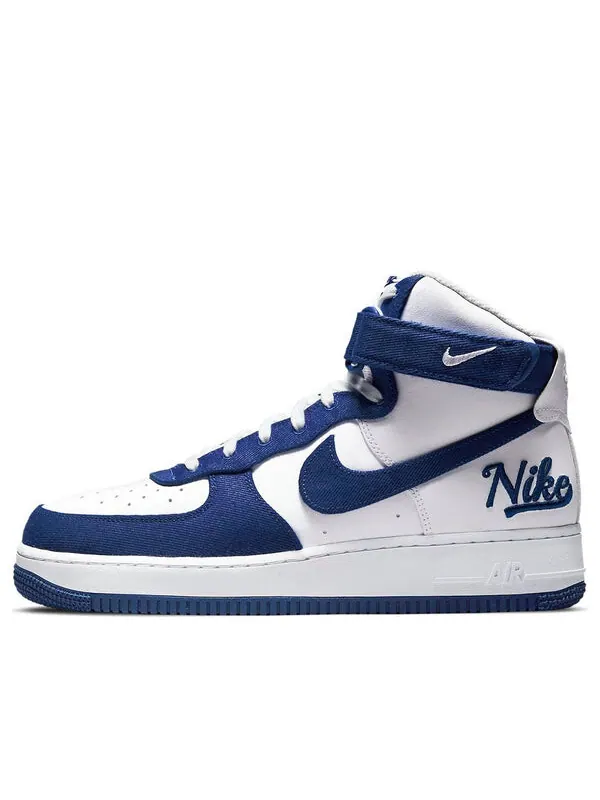 Кроссовки air force 1 high '07 lv8 emb 'dodgers' Nike — изображение 1 из 4, белый/синий