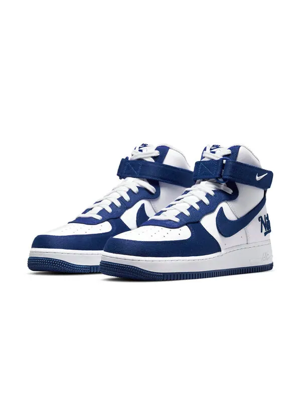 Кроссовки air force 1 high '07 lv8 emb 'dodgers' Nike — изображение 3 из 4, белый/синий