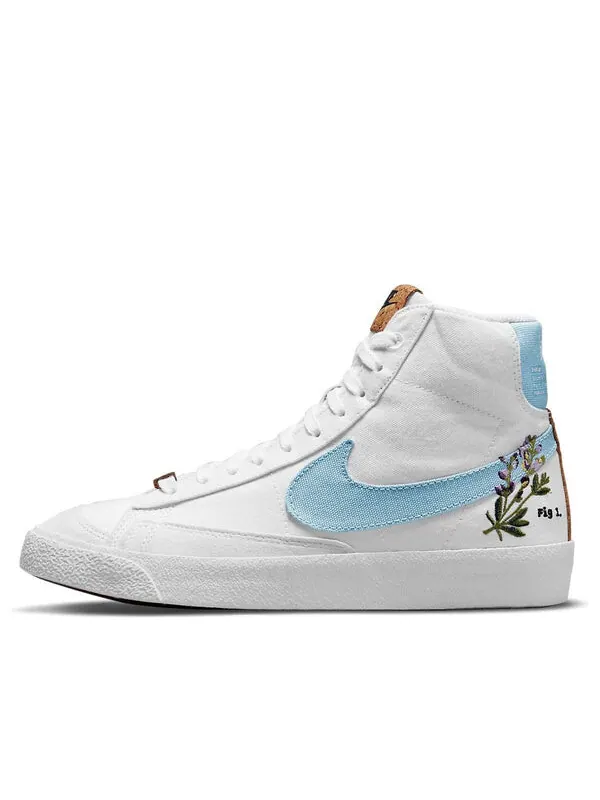 Кроссовки blazer mid '77 se 'indigo' Nike — изображение 1 из 4, белый