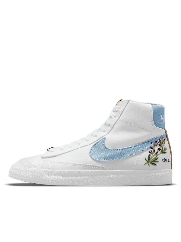 Кроссовки blazer mid '77 se 'indigo' Nike — изображение 1 из 4, белый//мульти
