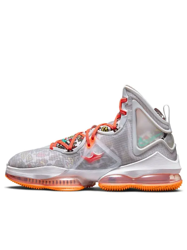 Кроссовки lebron 19 'fast food' Nike — изображение 1 из 4, серый/оранжевый
