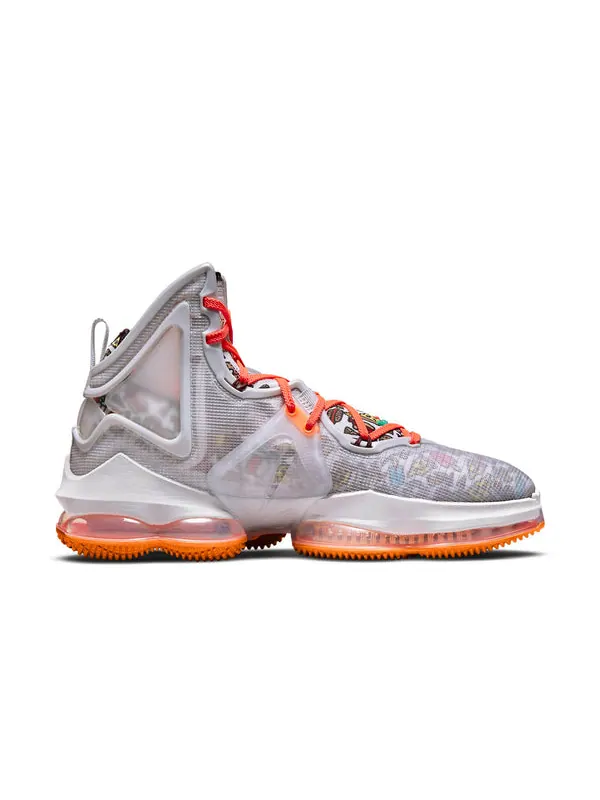 Кроссовки lebron 19 'fast food' Nike — изображение 2 из 4, серый/оранжевый
