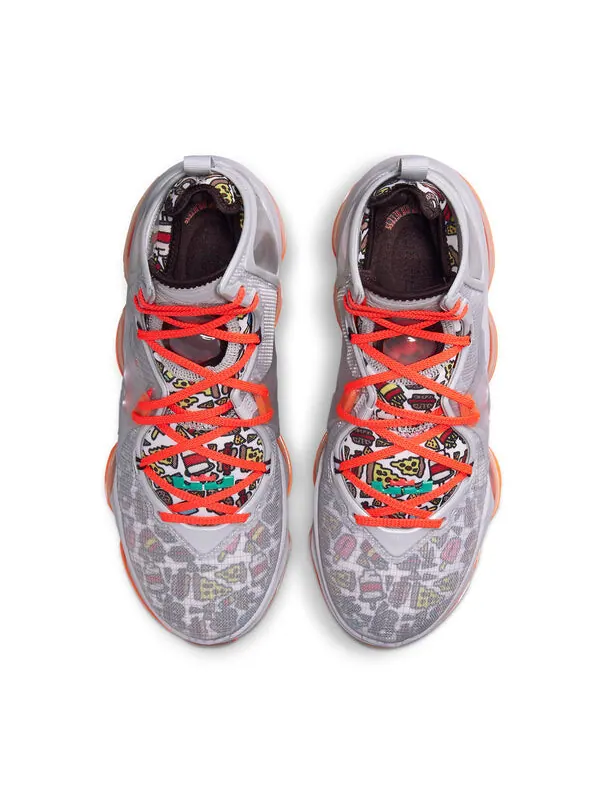 Кроссовки lebron 19 'fast food' Nike — изображение 4 из 4, серый/оранжевый