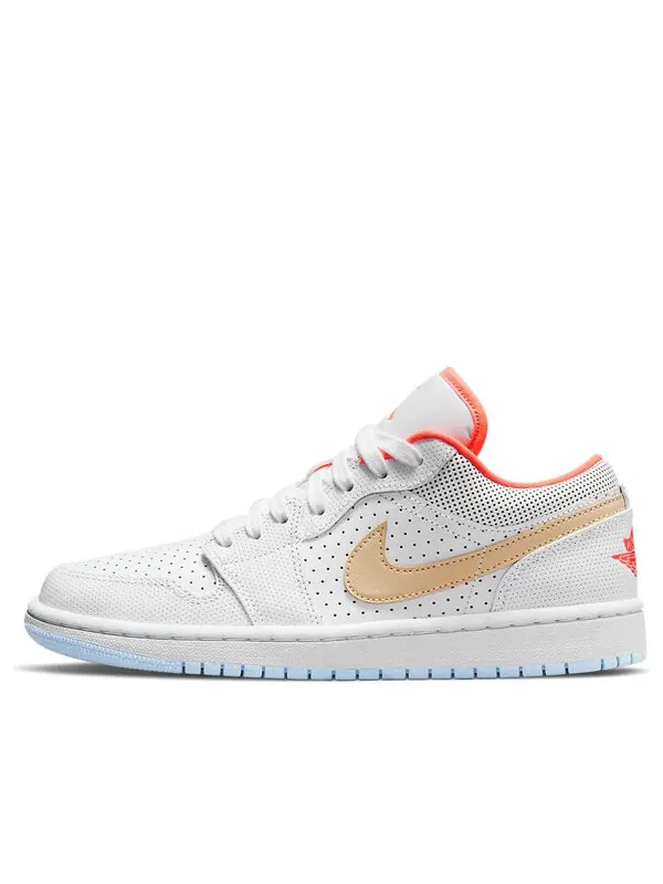 Кроссовки 1 low se Air Jordan — изображение 1 из 4, белый/розовый/желтый