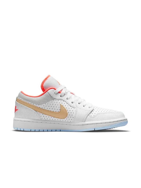 Кроссовки 1 low se Air Jordan — изображение 2 из 4, белый/розовый/желтый
