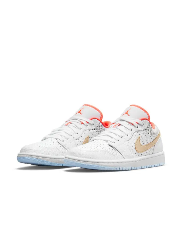 Кроссовки 1 low se Air Jordan — изображение 3 из 4, белый/розовый/желтый