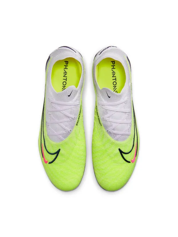 Кроссовки phantom gx elite gripknit fg Nike — изображение 2 из 4, белый/неоновый зеленый