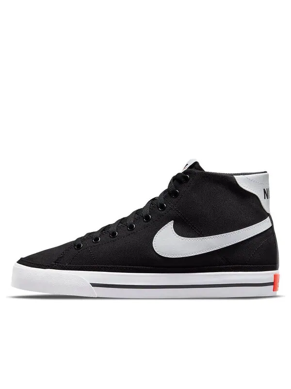Кроссовки Court Legacy Canvas Mid Nike — изображение 1 из 4, черный/белый