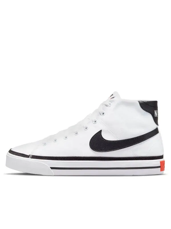 Кроссовки Court Legacy Canvas Mid Nike — изображение 1 из 4, белый/оранжевый/черный