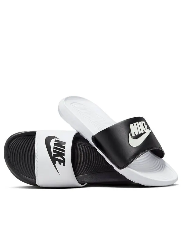 Тапочки victori one slide mix 'white black' Nike — изображение 1 из 4, белый/черный