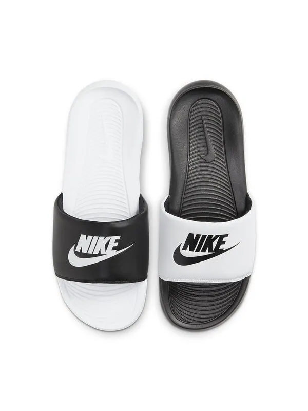 Тапочки victori one slide mix 'white black' Nike — изображение 3 из 4, белый/черный
