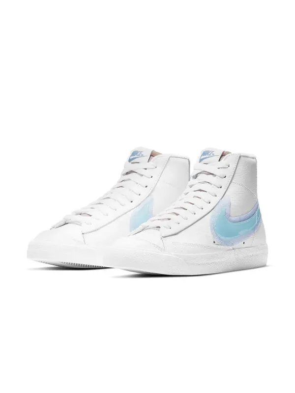 Кроссовки blazer mid '77 'white glacier blue' Nike — изображение 3 из 4, синий/белый