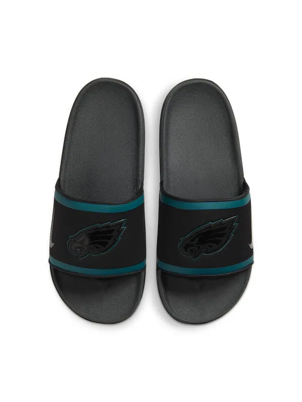 Тапочки nfl x offcourt slide 'philadelphia eagles' Nike — изображение 3 из 4, черный/зеленый
