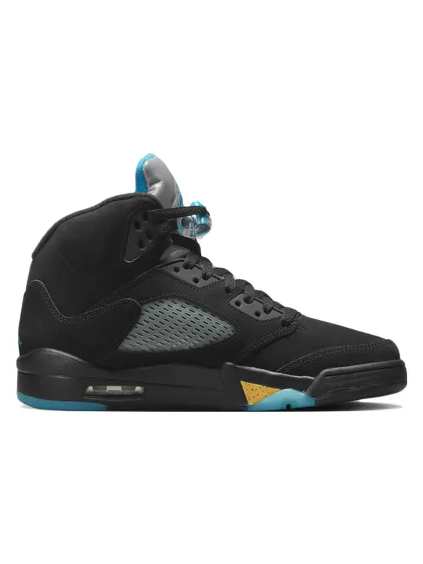 Кроссовки 5 retro 'aqua' Air Jordan — изображение 2 из 4, черный