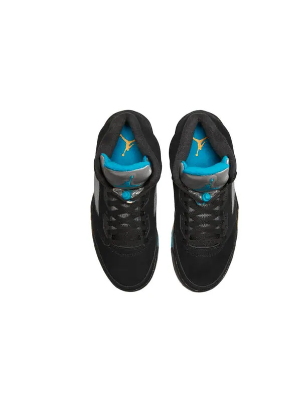 Кроссовки 5 retro 'aqua' Air Jordan — изображение 4 из 4, черный