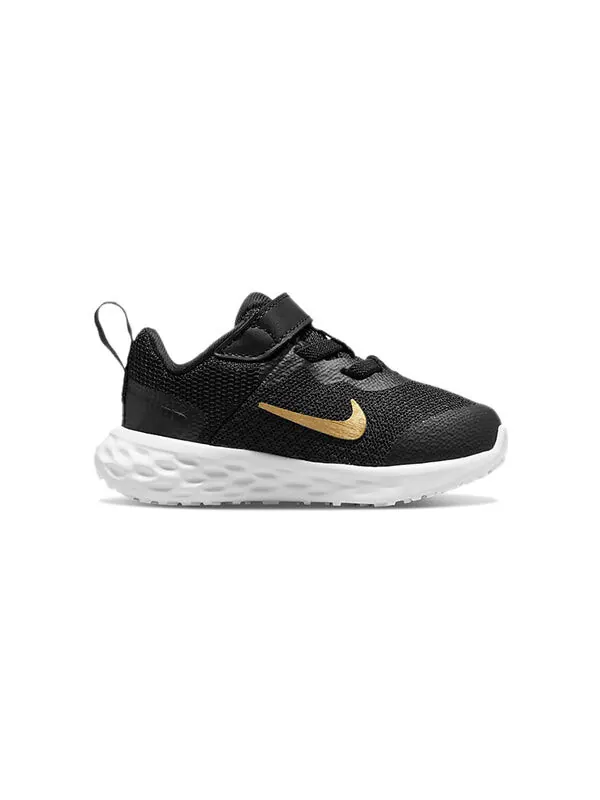 Кроссовки (TD) Nike Revolution 6 Low-Top Running Shoes Black/Gold — изображение 2 из 4, черный/золотистый