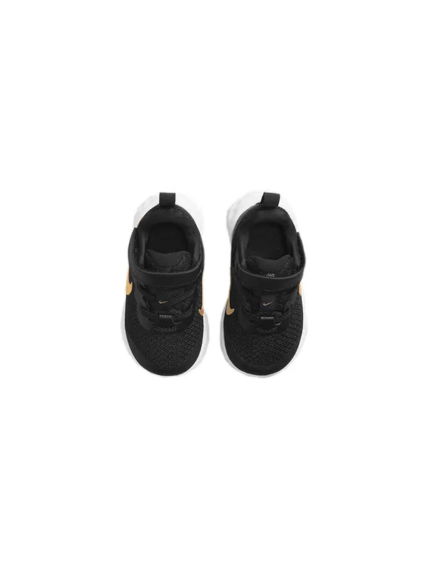 Кроссовки (TD) Nike Revolution 6 Low-Top Running Shoes Black/Gold — изображение 4 из 4, черный/золотистый